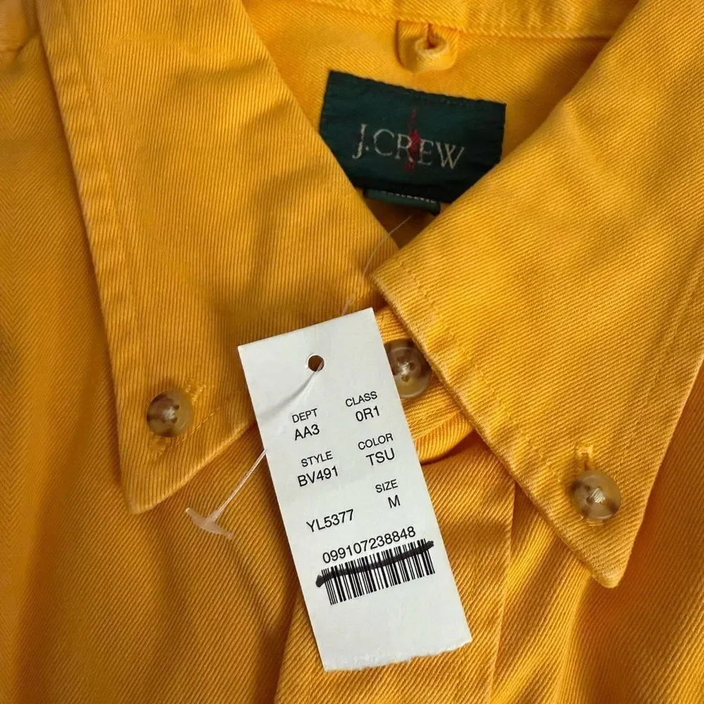 J.Crew Relaxed garment-dyed heavyweight twill shirt NWT Size M